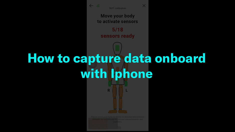 How to capture data onboard with iPhone
